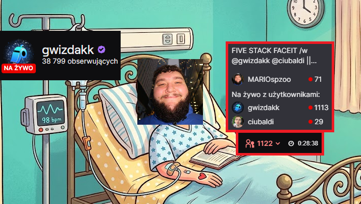 TotalnyChampion's tweet photo. Jak mnie irytuje to że ktoś może sie podłączyć do innego streamera pod kroplówke z widzami i pozycjonuje go na górze listy nawet jak ma 70 widzów XD https://t.co/dcC0Gc8717