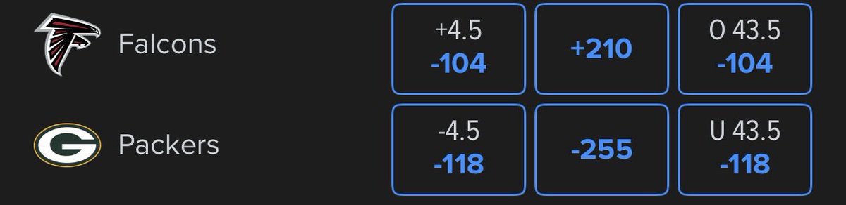 _koolade's tweet photo. If you’re betting the Falcons tonight you’re a jackass. What can go wrong will go wrong with this team. 

Penix isn’t saving this utterly flawed horrific group. He’s being thrown into the fire at a bad time.

The Packers have way too much fire power for them to match even if he’s better than Cooper Rush.. which he will be. 

The Falcons might even come out hot.. but they won’t cover the spread and the Packers will steam torque them easily.