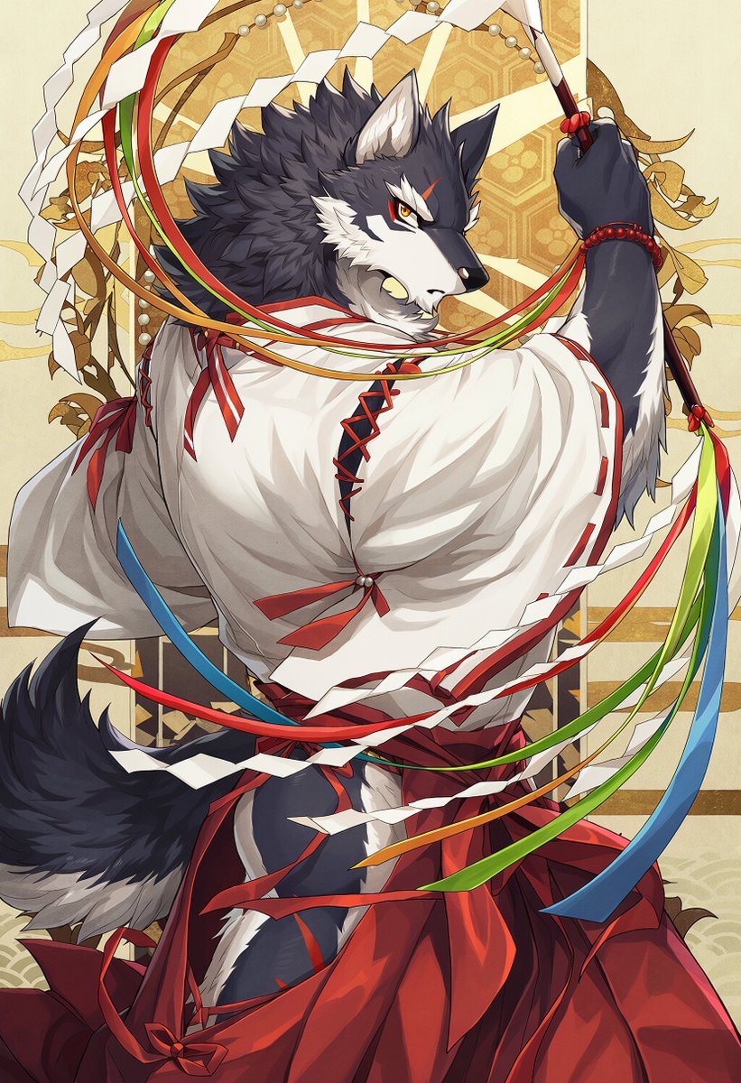 umemaruumeume's tweet photo. 🐺×巫女 https://t.co/qDuDhov7kP