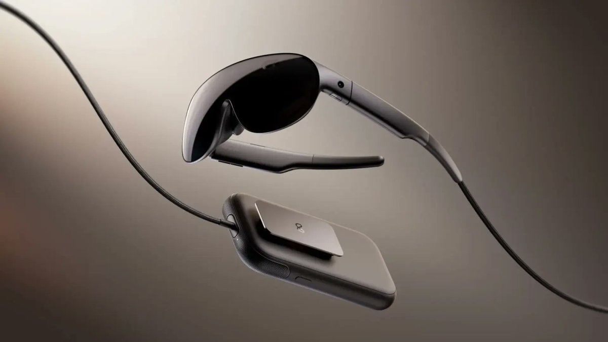 MeatGam's tweet photo. Meta VR Glasses: 100 grams, micro-OLED 5K display, and a $1,299.99 price tag. Battery and processors sit on a separate puck clipped to your belt so the weight never hits your face.

Line-up starts with Ace Attorney: Dual Destinies VR. Spring 2027. https://t.co/1aJur4Q2T6