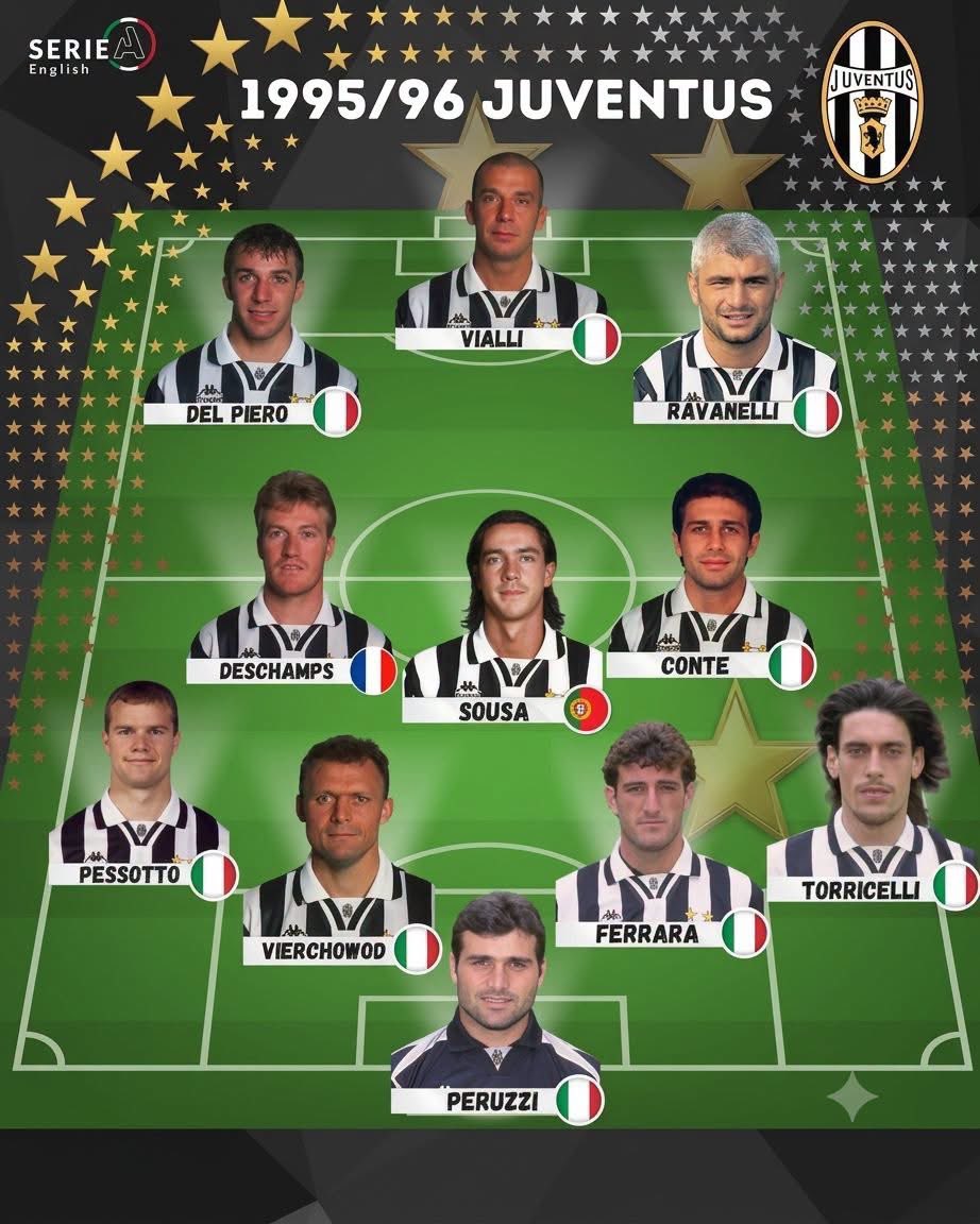 juvefcdotcom's tweet photo. Juventus 1995/96 ⚪️⚫️🔥 https://t.co/A1t8i7HrRS