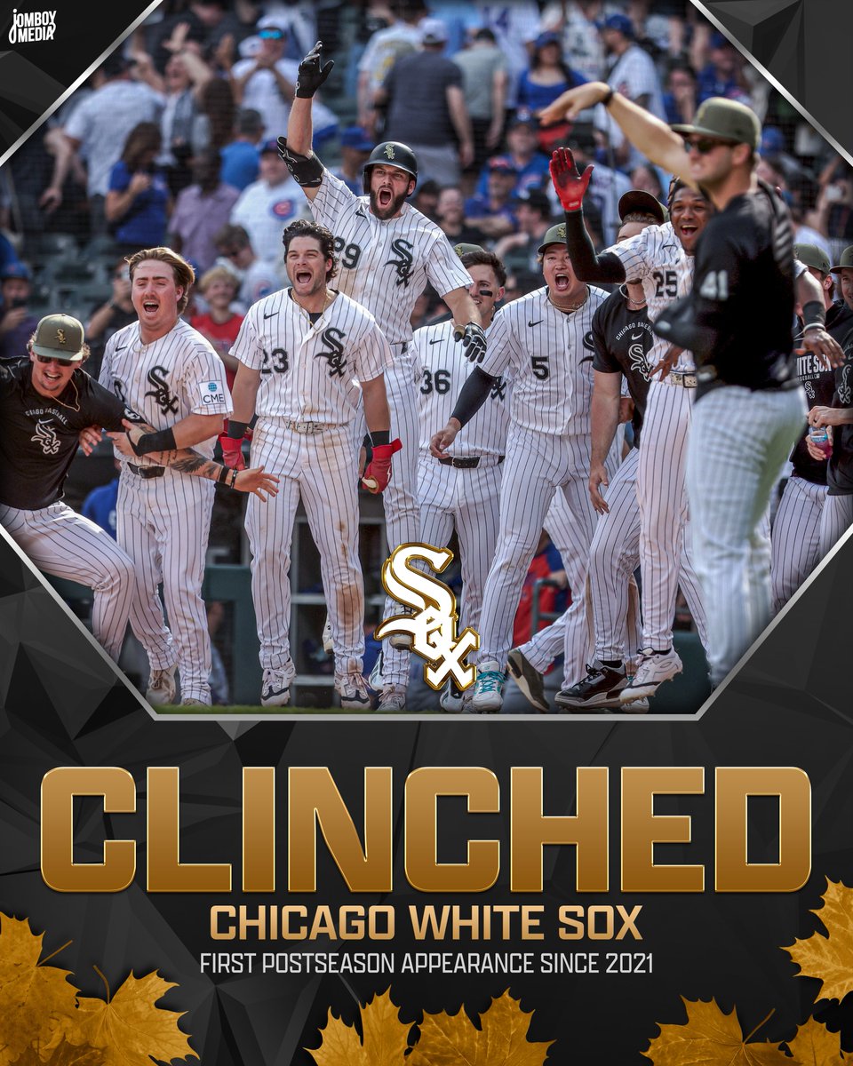 TalkinBaseball_'s tweet photo. White Sox are playoff bound for the first time in five years! https://t.co/xDQ7KlhHCg