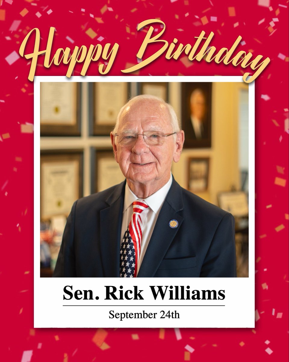 GASenateGOP's tweet photo. Happy Birthday Senator Rick Williams! 

#gapol #GASenateGOP https://t.co/z9hXm7gn2G