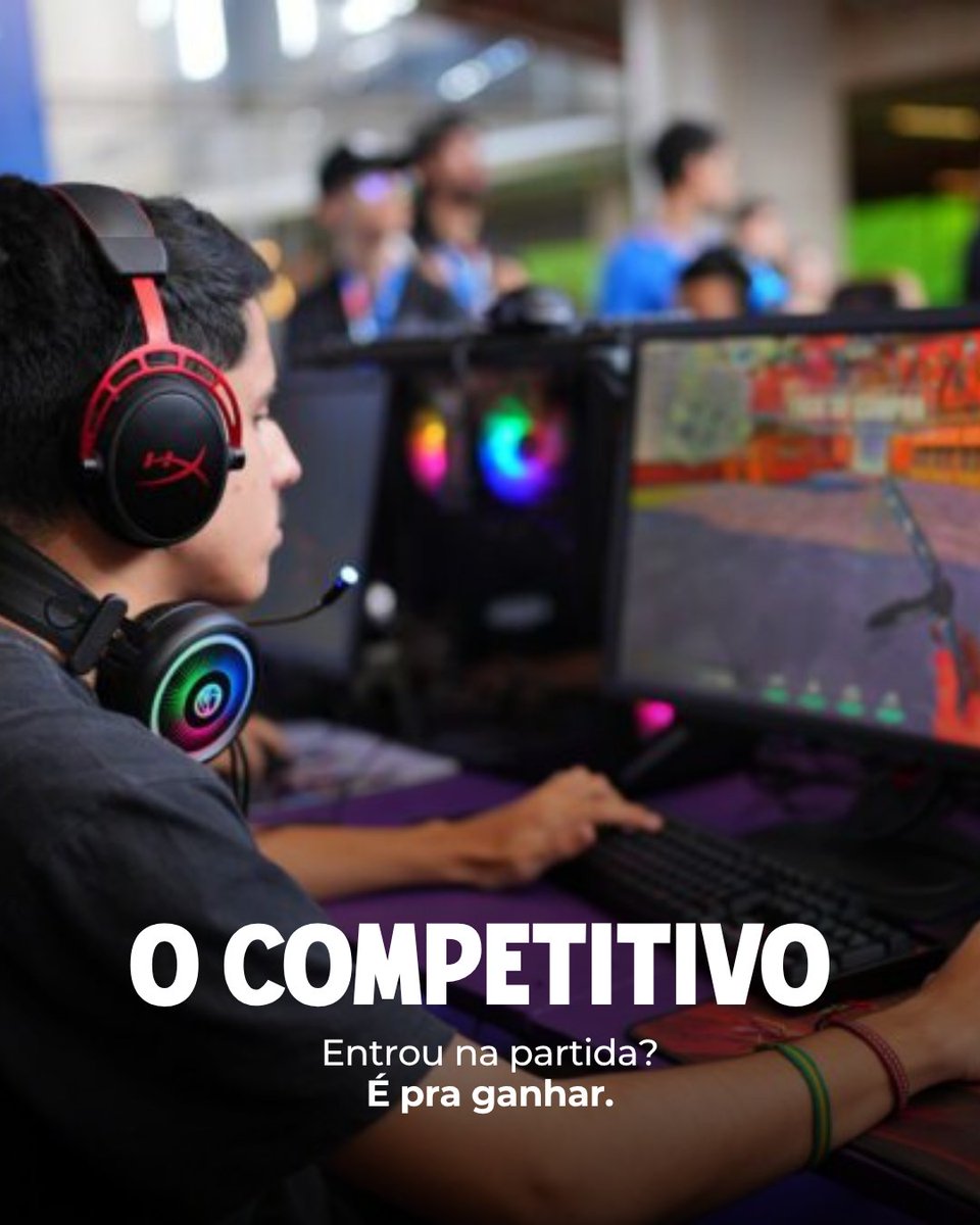 CampusPartyBRA's tweet photo. Todo mundo muda quando pega no controle. 🎮

Tem quem entra pra ganhar, quem só quer curtir o Free Play, quem vira técnico sem ninguém pedir e até quem chega sem conhecer ninguém e termina com squad novo. https://t.co/zq2AC2ecrs