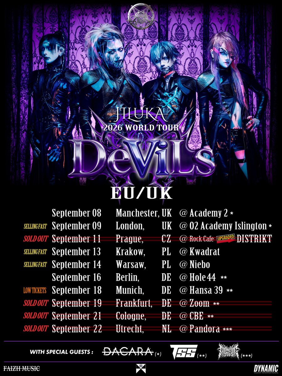 JILUKA_official's tweet photo. Thank you so much, EUROPE!!
Unforgettable memories will be with us forever!

Big thanks for all your incredible support!!

with SPECIAL GUESTS:
DACARA
TSS
Changing Tides

photo by
@shojivankuzumi https://t.co/AMsz8skf4O
