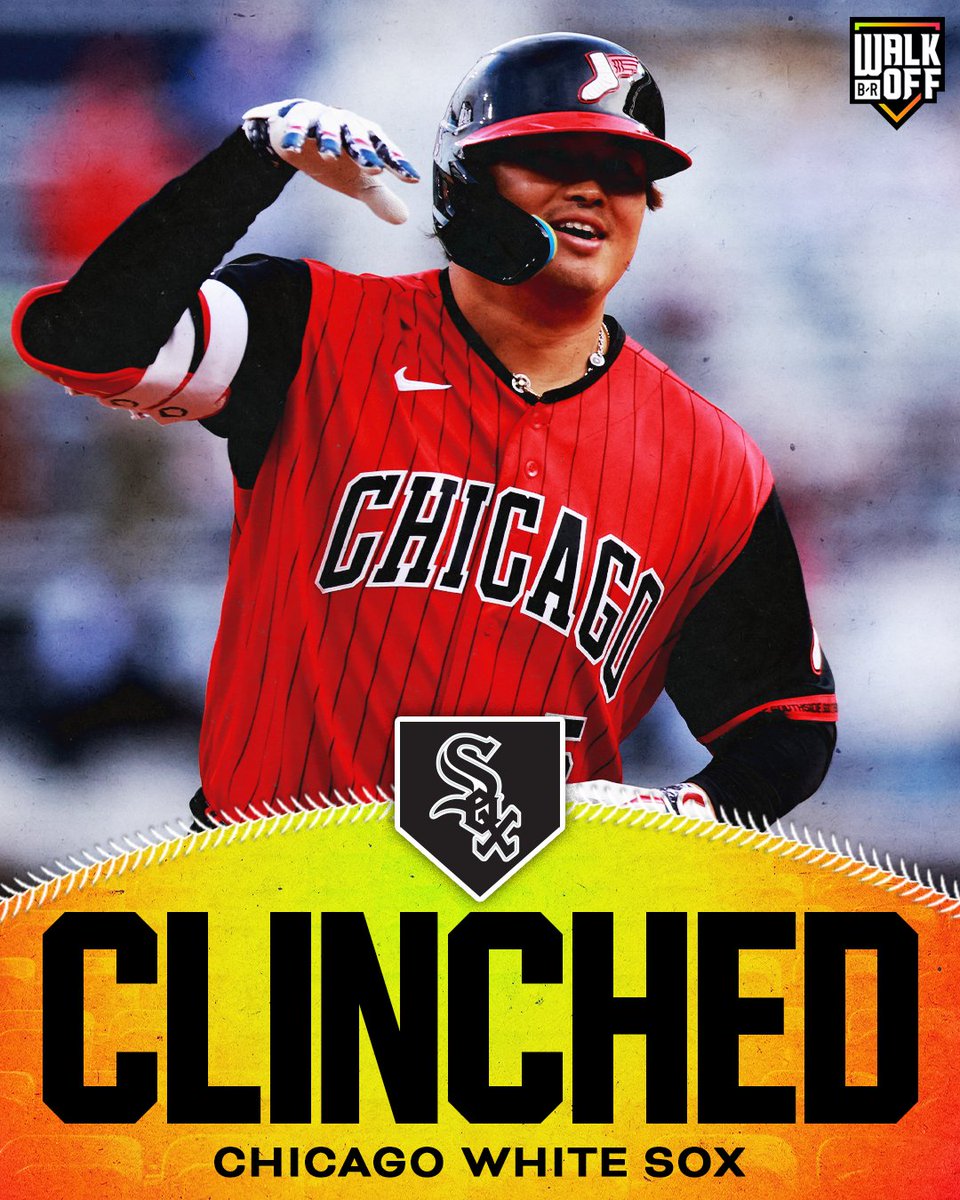 BRWalkoff's tweet photo. THE CHICAGO WHITE SOX CLINCH A SPOT IN THE POSTSEASON 🔥 https://t.co/6HTNUa8YHM