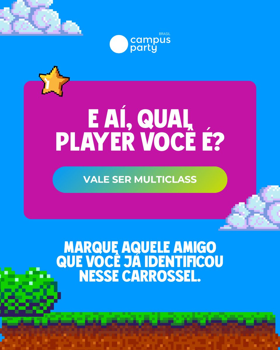 CampusPartyBRA's tweet photo. Na Campus Play, cada player tem seu estilo. Qual é o seu?

#CampusParty #CampusPlay https://t.co/kl88O5UvbW