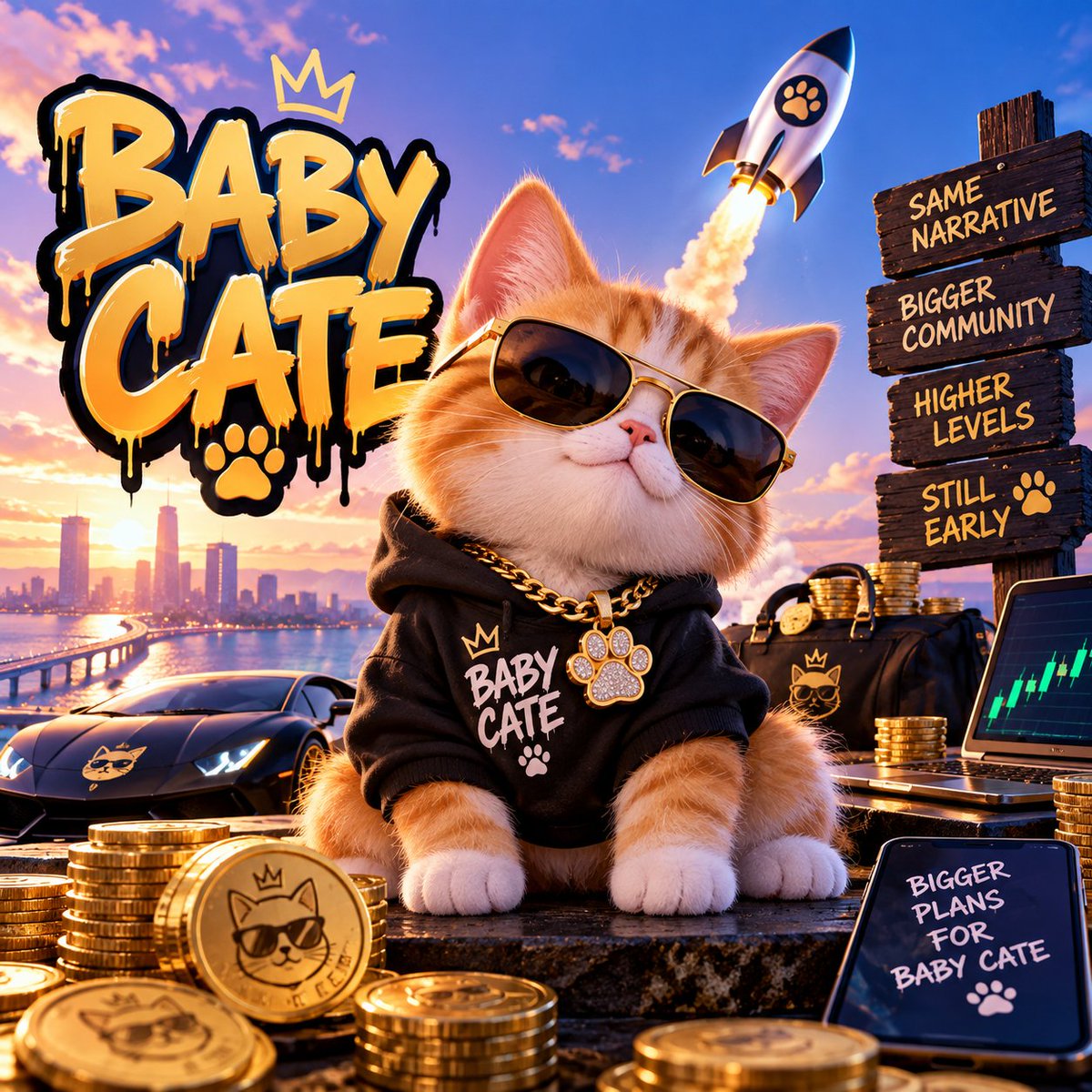 BABYCATEOnPump's tweet photo. Everyone is going to have that one coin they saw early and ignored.

Baby CATE is the  one. 🐾

The funny part?

The signs are already there.

The community is growing.

The CATE narrative keeps spreading.

And Baby CATE is still sitting at a level where most people are going to say they “should’ve bought” later 😂

Don’t wait for the timeline to make the decision for you.

🐾 $BABYCATE