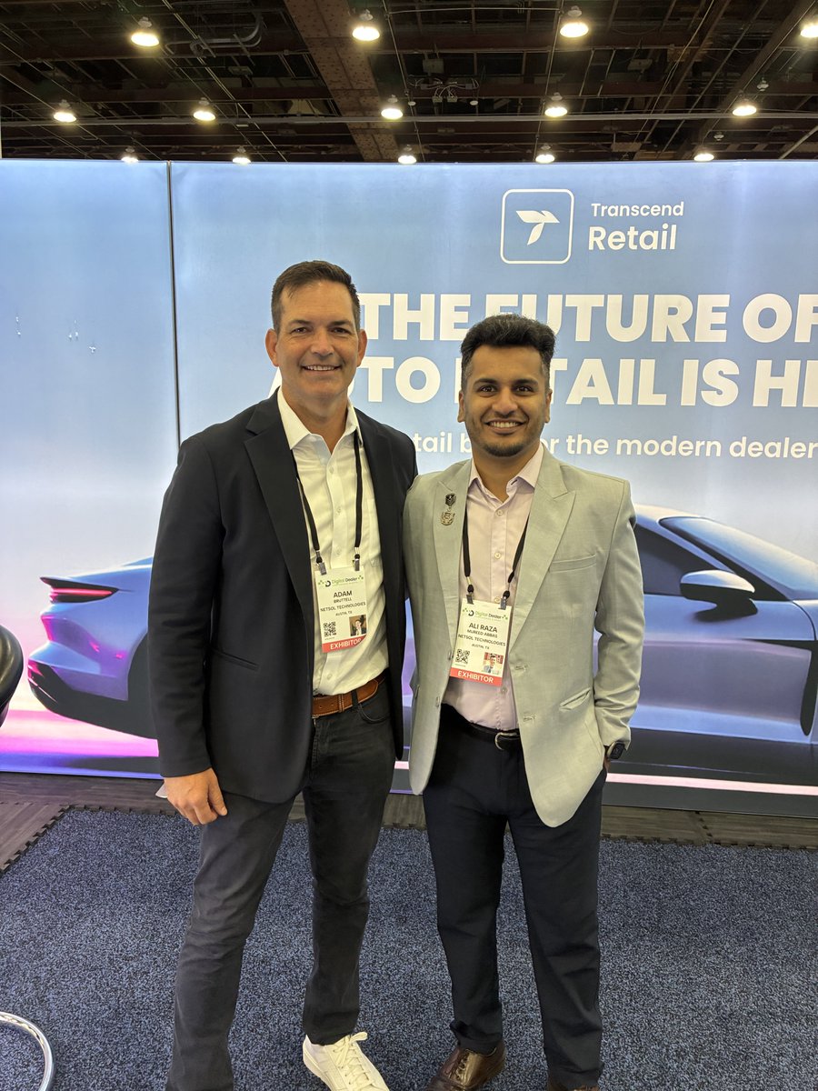 NETSOLTech's tweet photo. Over the two-day Digital Dealer Conference & Expo in Detroit, we met dealer groups building their own digital retail strategy from the ground up, OEM partners thinking hard about what a connected experience should feel like & teams simply looking for a platform that does what it promises: no restarts, no disconnected handoffs between online & in-store.

Every conversation at Booth 514 reminded us why we built Transcend Retail the way we did: as an omnichannel platform that seamlessly connects every step of the car buying journey, not a patchwork of tools stitched together after the fact.

Thank you to everyone who stopped by, asked questions & pushed us on the details. This is exactly the kind of energy that keeps us building.

#netsoltech #netsolamericas #automotive #digitalretail #autoretail #dealertech #transcendretail #transcendplatform #digitaldealer2026 #conference #expo #booth514 #detroit