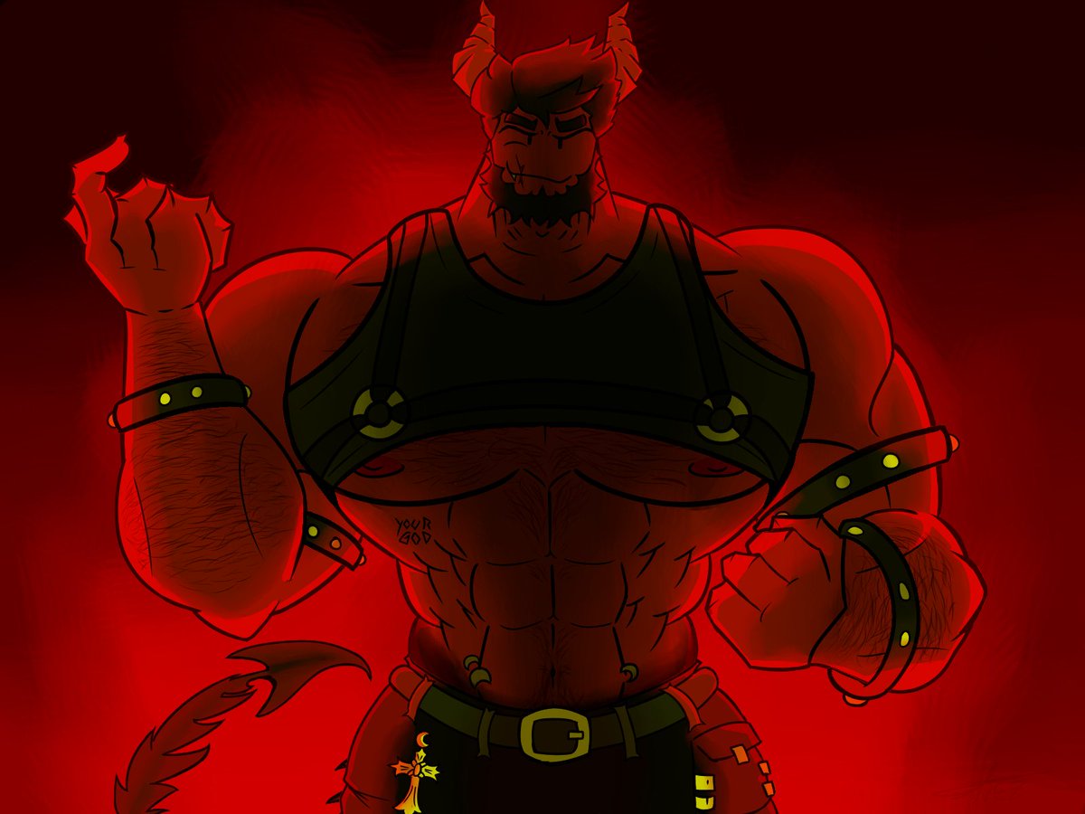 Red_Darrkx's tweet photo. Who is a sinner? That's right... it's you~
#baraart #bara 
#digitalart #OCㅤㅤ https://t.co/0Ca3tloCt1