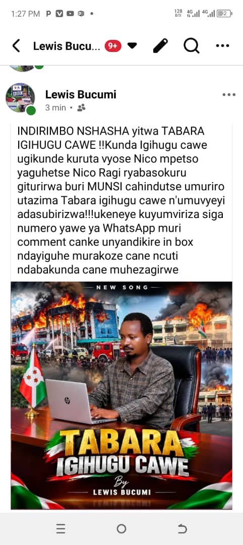 LewisBucumi's tweet photo. @ntwarimathias https://t.co/5kByn3IGXu   mufolowinge KURI iyi link ya YouTube murakoze cane https://t.co/1K0mTB1k4q