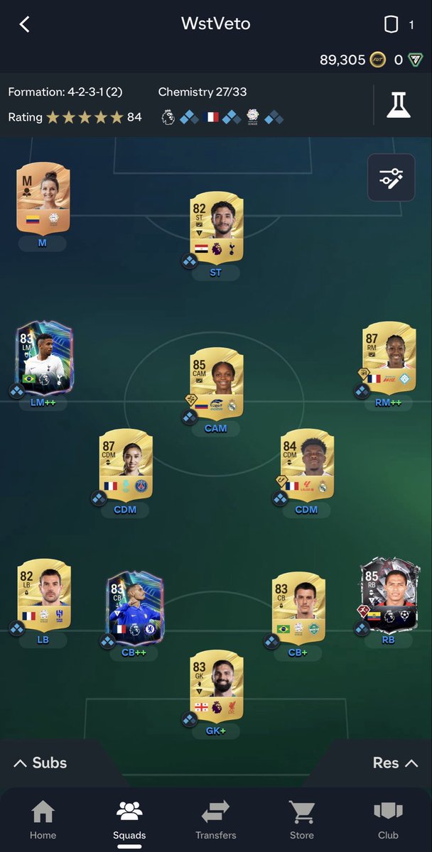 WstVeto's tweet photo. @FUT_Z5 بعد فالينسيا ابي اجيب مقيدي كام و اخلي كايسيدو جناح يسار 🔥🔥 https://t.co/WBPsq6npIp