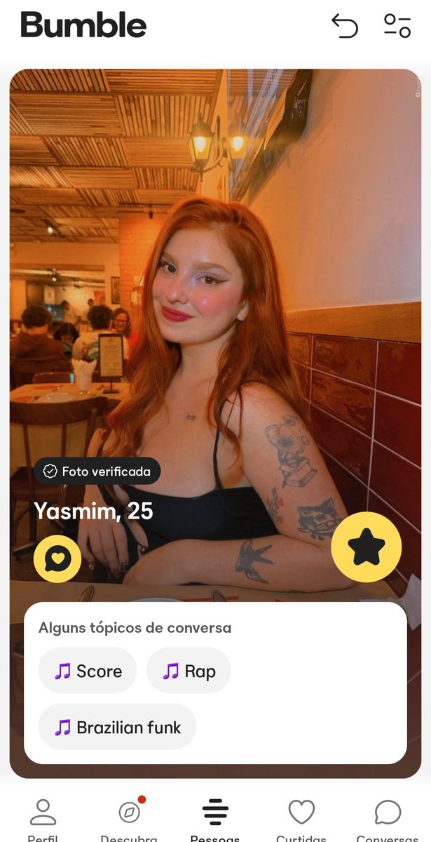 Arthur56624250's tweet photo. @oiamberford Essa tal de "Yasmin" é perigosa mesmo, está caçando no Tinder e no Bumble 😆 https://t.co/xzHzH15xbC