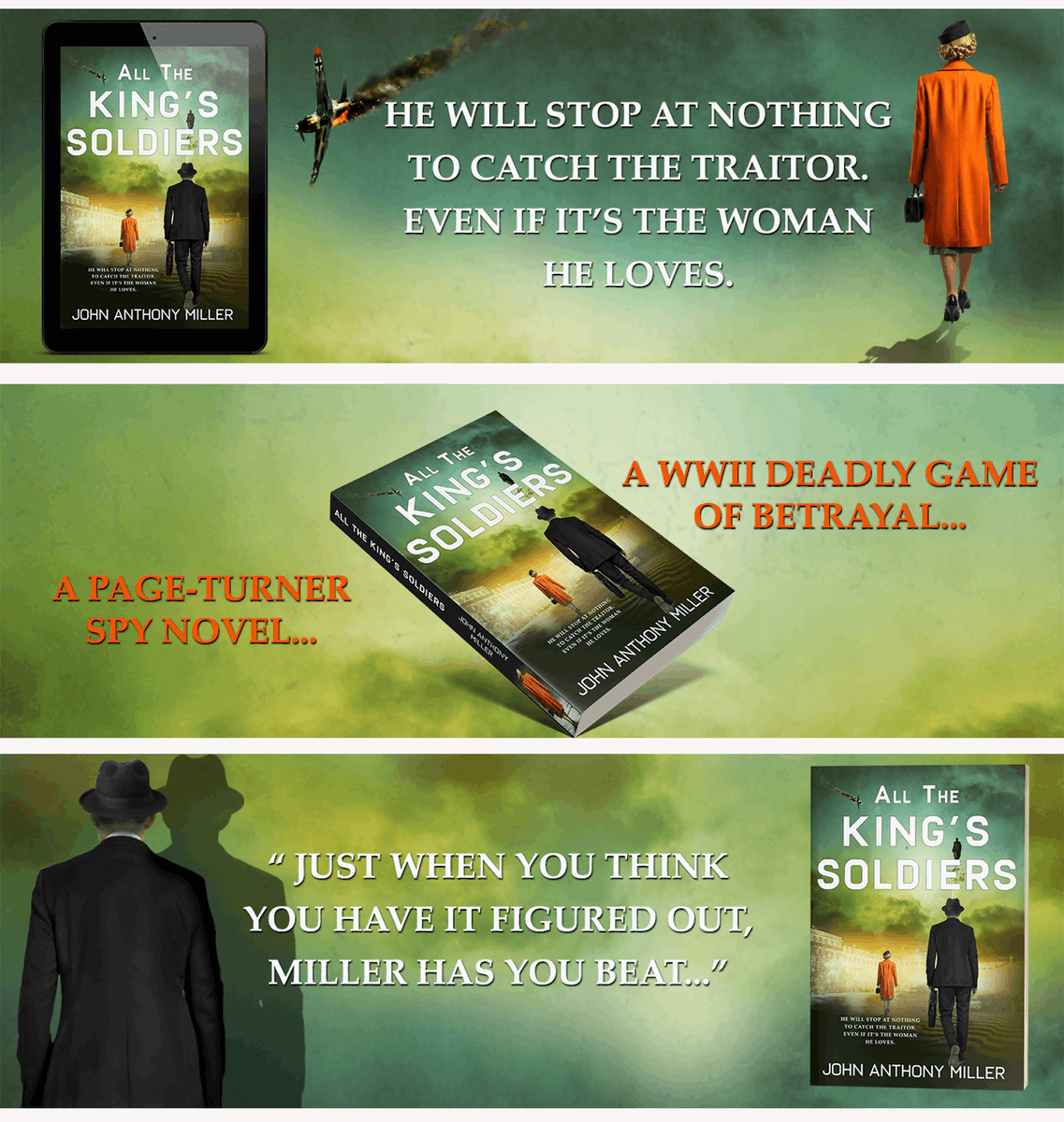 authorjamiller's tweet photo. All the King’s Soldiers
Lisbon, 1940: a deadly game of betrayal
#histfic #mystery #WWII
https://t.co/ClaH1myzlr https://t.co/juakEqqpAY
