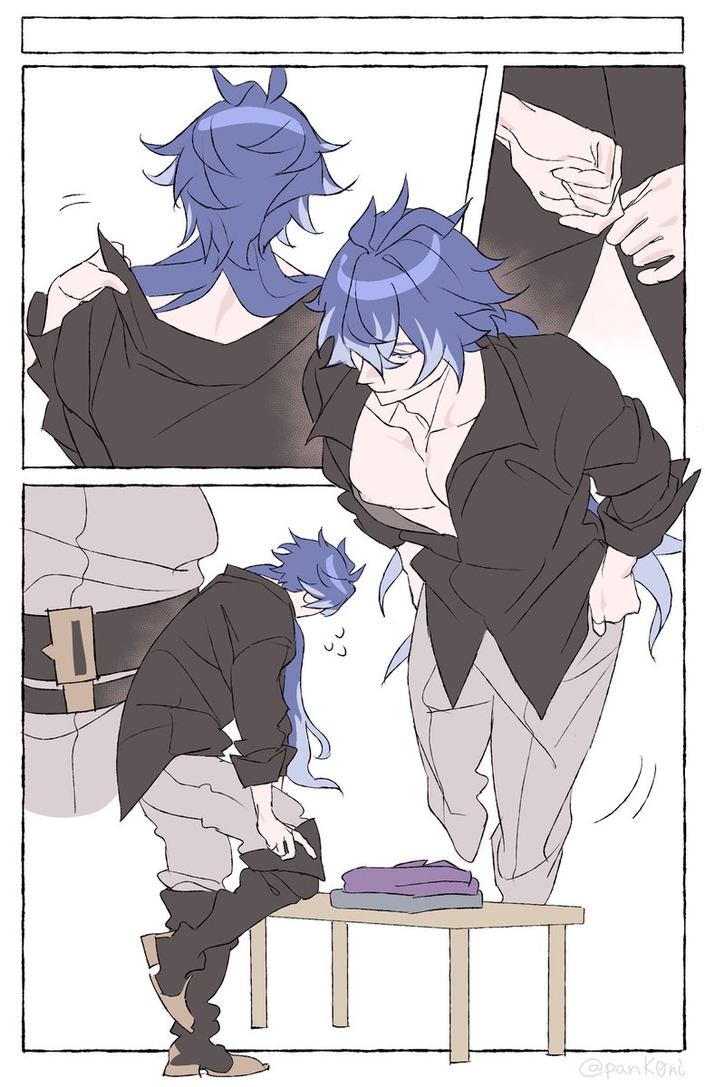 panK0ni's tweet photo. something something bf’s clothes https://t.co/9o1F1eAyLY