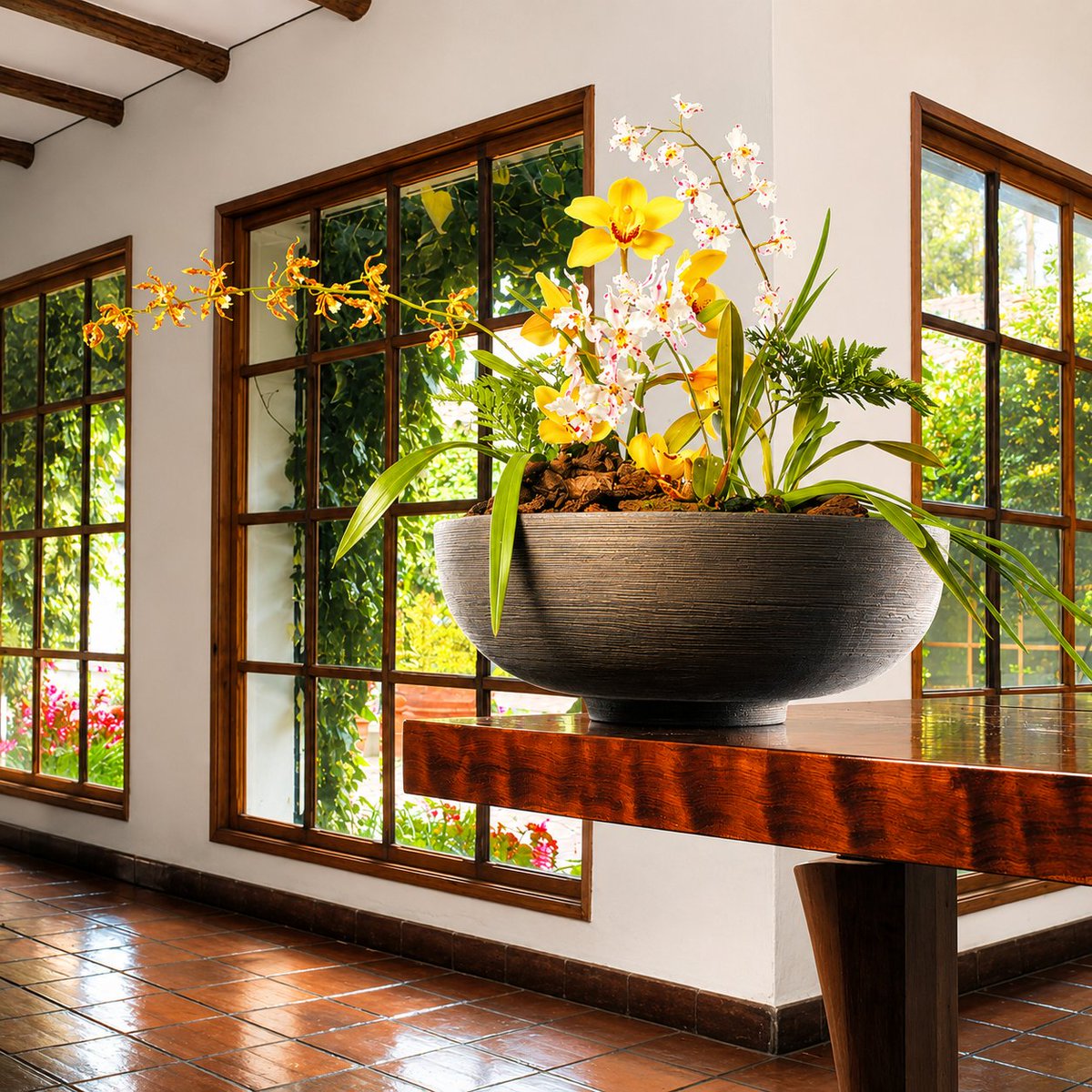 WindowBoxCo's tweet photo. Bring the beauty of fall indoors with planters designed to perform beautifully inside and out. Our Orchard Hill planter pairs lightweight anti-shock resin with enduring elegance, offering a finish that stands up to winter cold, summer sun, and changing seasons with ease. https://t.co/V7ljHRhNeE