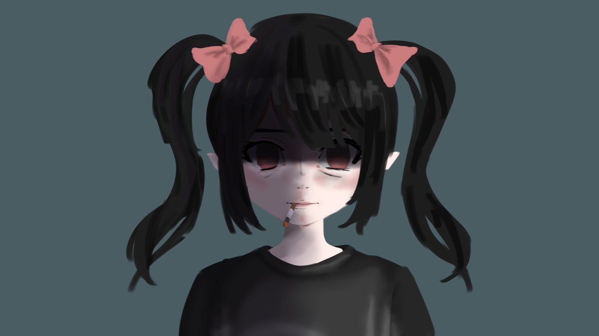 type7human's tweet photo. here's the art i made from the thumbnail of the rev says desu rant video #revsaysart again to people that i think i hate him i don't i just don't like his videos there boring lmao https://t.co/TCST5jYVLx