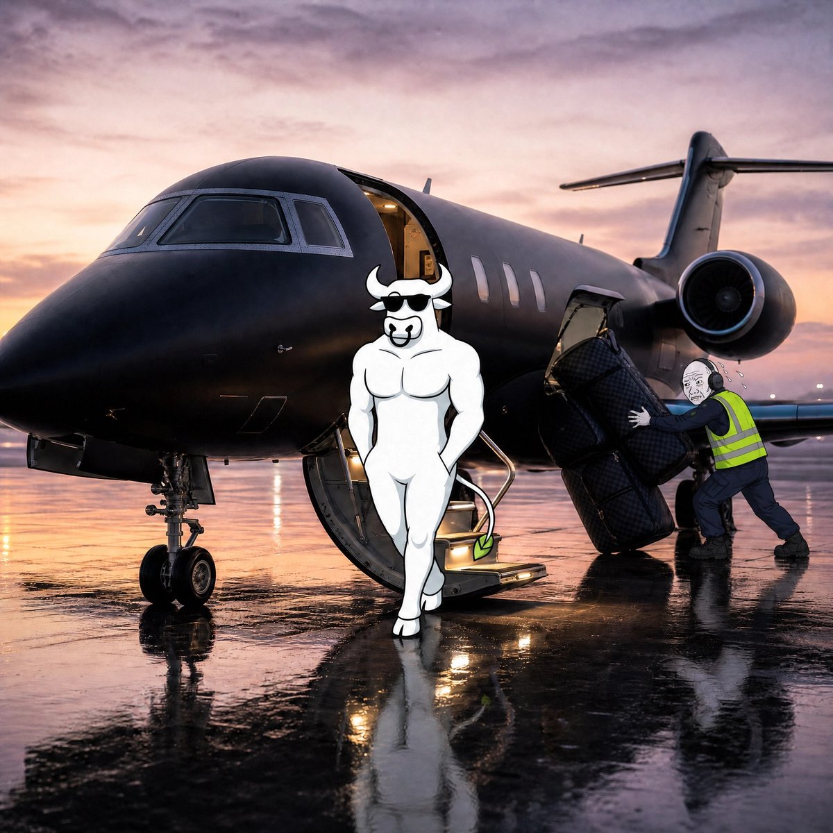 BullcoinRH's tweet photo. @vladtenev bulas packed light and droppin’ in. 

🐂🍀 https://t.co/JRcWCMHuUv