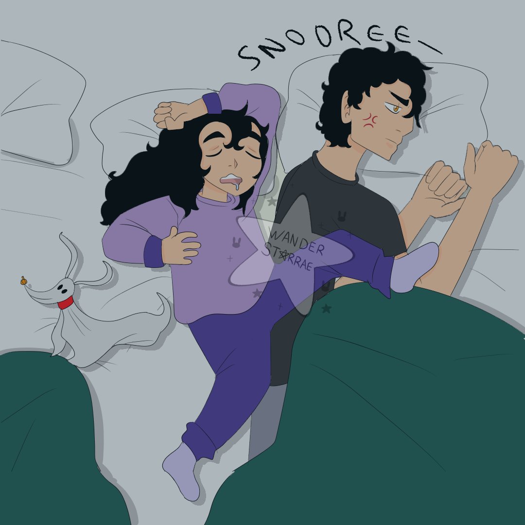 wanderstarrae's tweet photo. 😴 
[OCs] Nova &amp; Rogue 
#originalcharacters #illustration #digitalart #noai #oc https://t.co/UuWgjSW2Q0