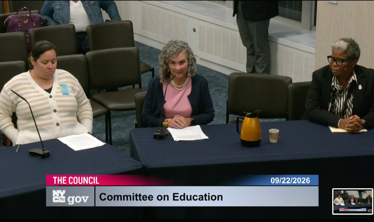 Ed4Excellence's tweet photo. 10 of our E4E-NY teachers recently testified at the Portrait of a Graduate Oversight Hearing. 🗣️ 

Educators shared that, to equip students with the academic knowledge, critical thinking, communication, and problem-solving skills they need to succeed in college, careers, and civic life, City Council will have to invest in NYC Reads & NYC Solves.