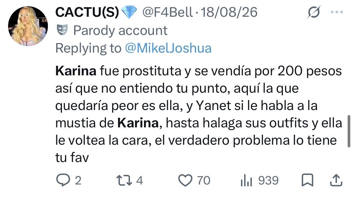 Taypanocha's tweet photo. Me da risa como los fans de Brianda no bajaba de putx y hombre a Karina, que les tenía envidia a Brianda y Yanet porque si eran mujeres biológicas y por Masad Pero hoy las vemos suplicando votos al fandom para sacar a las únicas personas los mellizos 
#LaCasaDeLosFamososMéxicoMx https://t.co/D8RQvRNsWz