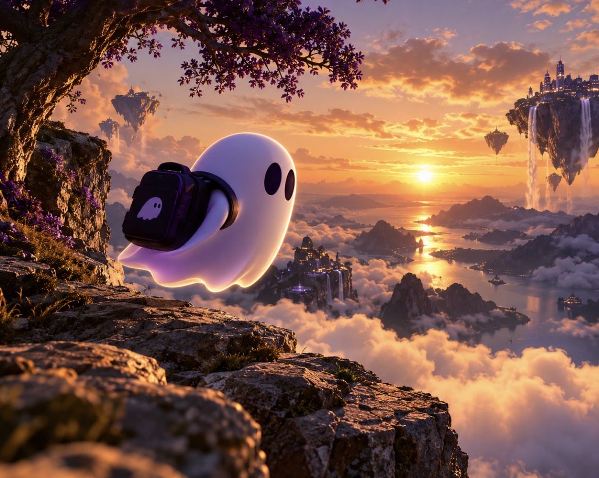 GhostiPhantom's tweet photo. Ghosti packed light. Destination unknown. 👻🎒 https://t.co/6nvg7L58yg