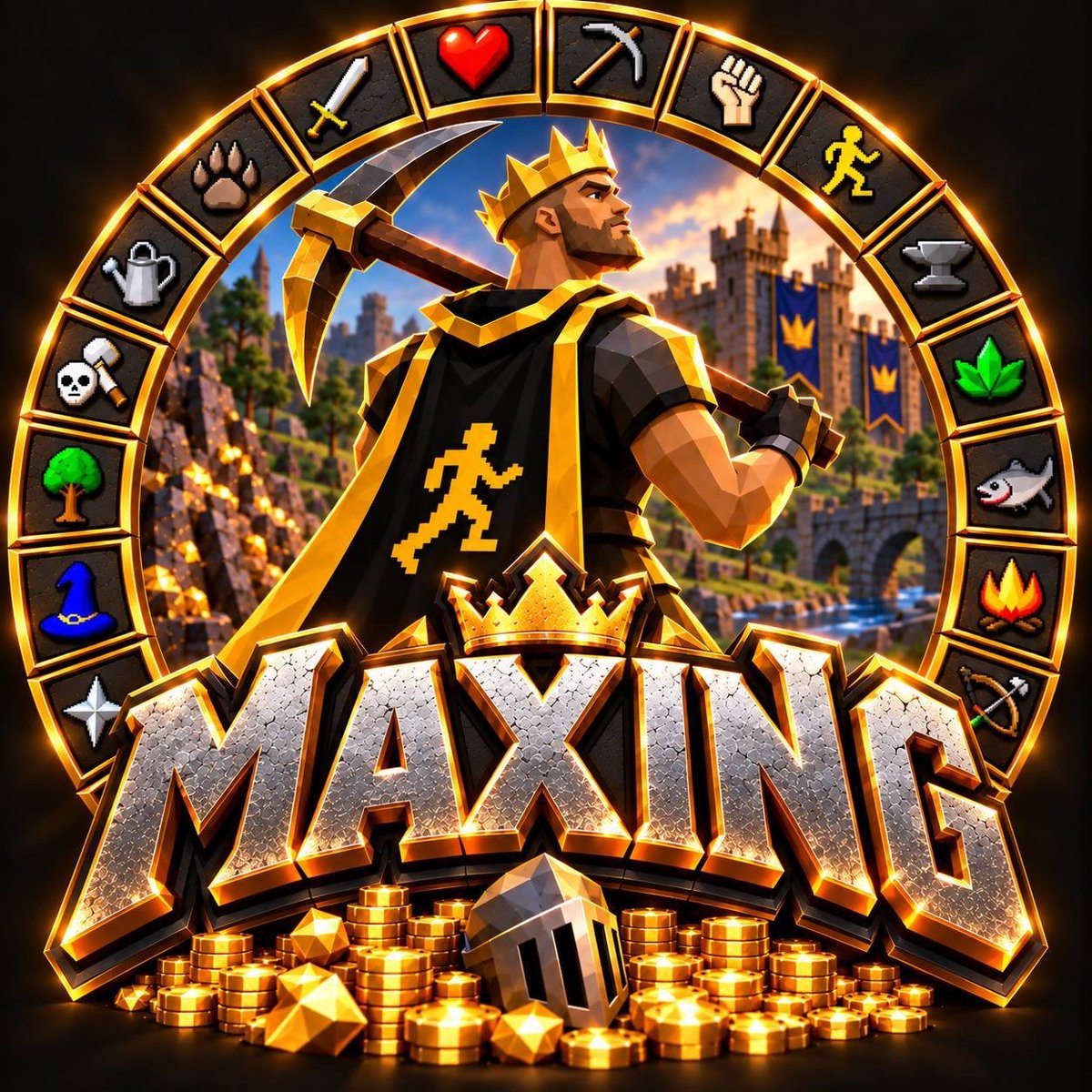 Maxing_GP's tweet photo. @CyrusAbrahimX No XP waste. No bank standing. 

$MAXING is bringing the RuneScape grind on-chain: build the community, stack the loot, chase the Max Cape.

We’re not here to level up. We’re here to MAX OUT.

CA: BxgPQ6Ke6B8TBJrACrith5bw1aBg4QnebjS4QgeWGRcw https://t.co/DF86O7qLpJ