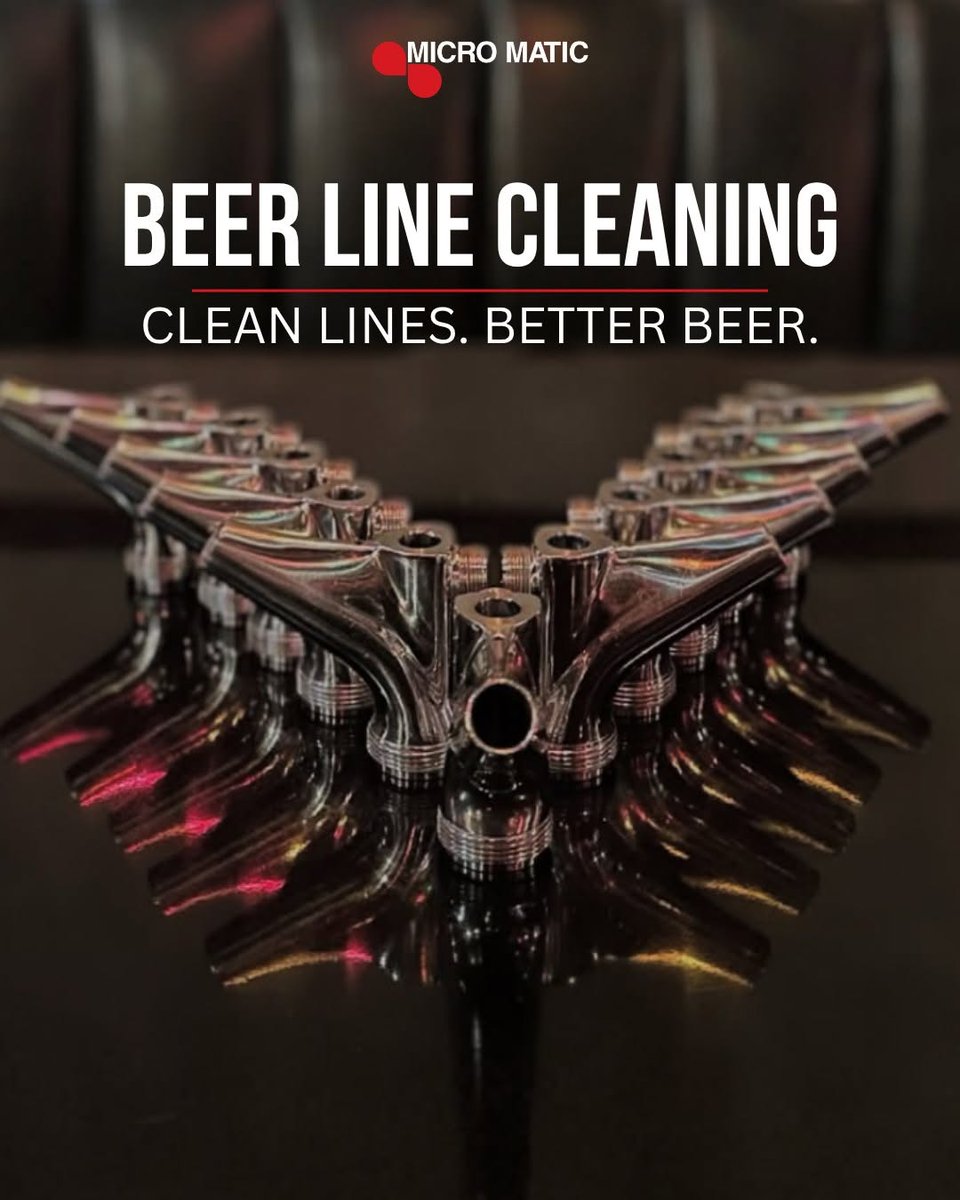 TheTapGuys's tweet photo. 🍺 Clean lines. Better beer. Every pour.
Great beer starts with a clean draught system.
🔴 Every 2 weeks: Alkaline cleaning
🔴 Quarterly: Acid cleaning
The payoff? A better pint, every pour.
👉 https://t.co/mpncar4ugy
#TheTapGuys #BeerLineCleaning #DraftBeer https://t.co/seHh7GAklP