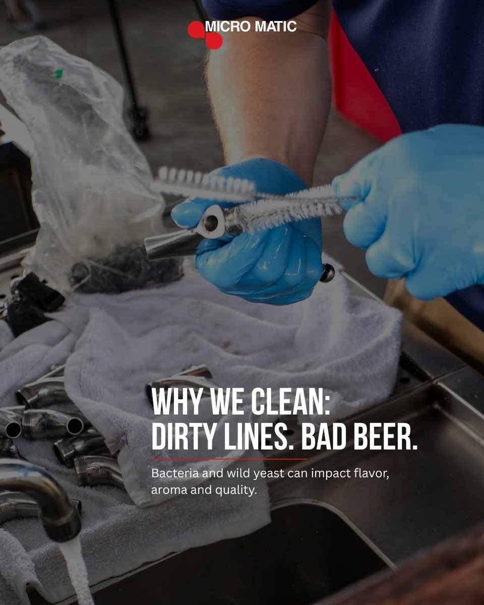 TheTapGuys's tweet photo. 🍺 Clean lines. Better beer. Every pour.
Great beer starts with a clean draught system.
🔴 Every 2 weeks: Alkaline cleaning
🔴 Quarterly: Acid cleaning
The payoff? A better pint, every pour.
👉 https://t.co/mpncar4ugy
#TheTapGuys #BeerLineCleaning #DraftBeer https://t.co/seHh7GAklP