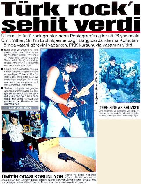 RockandMetalll's tweet photo. 33 yıl önce bugün Pentagram gitaristi Ümit Yılbar şehit düştü. https://t.co/OaOHYSrNY2