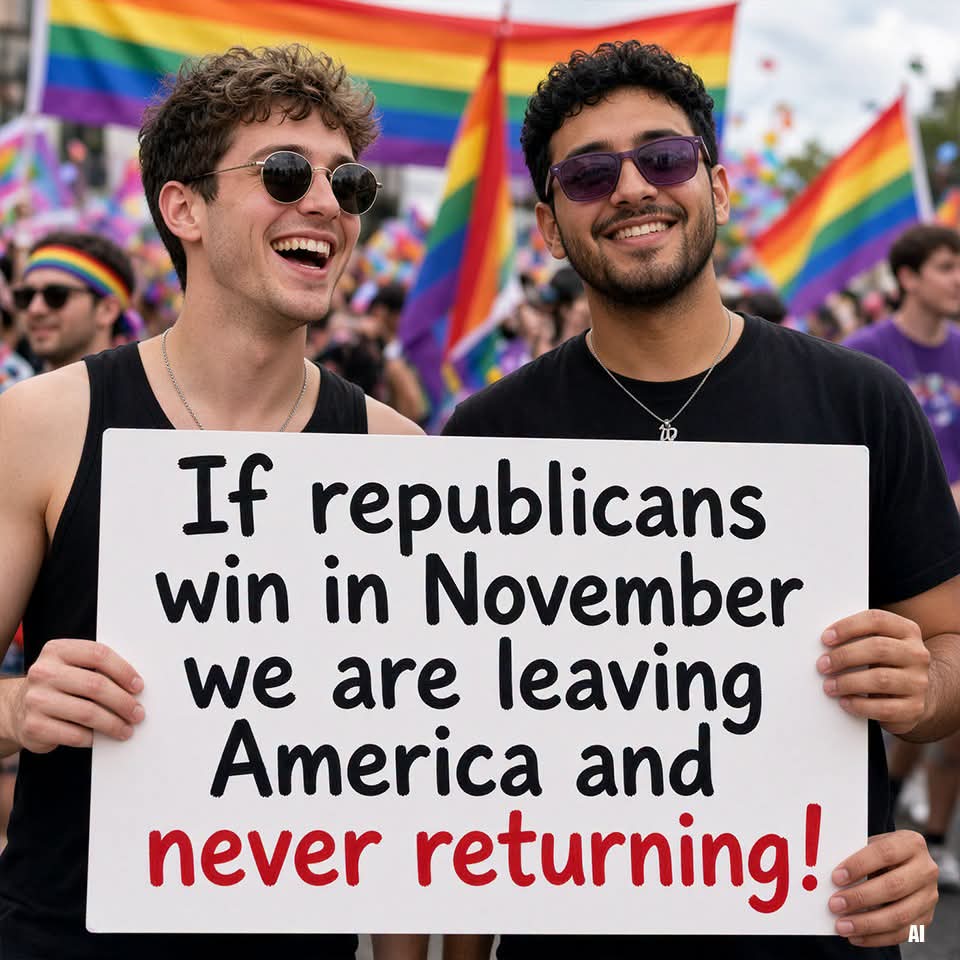 ag_0012's tweet photo. If republicans win in November we are leaving America and never returning! https://t.co/jbIYkxmd3G