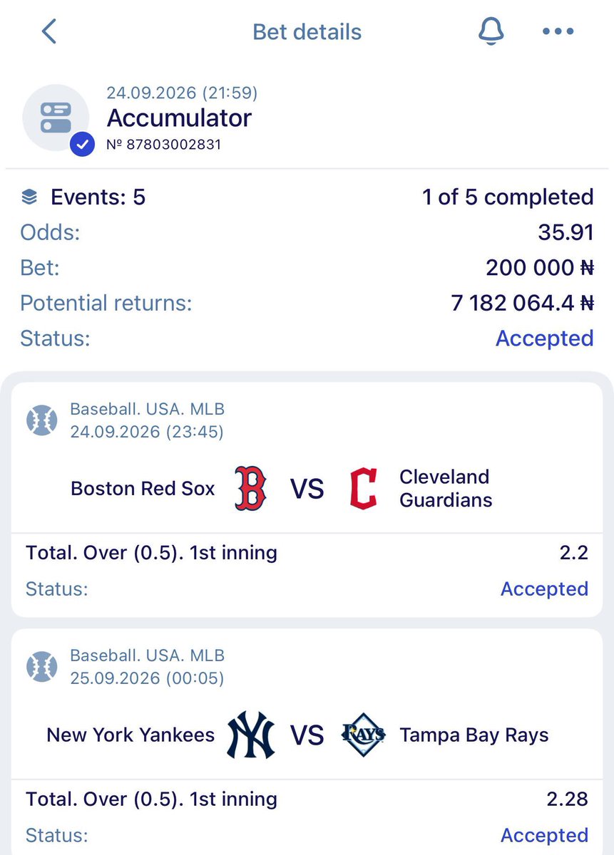 Morayoorr's tweet photo. Baseball Wake Up To Booom on @paripesa 

30 odd 

Code: ZHFAL

You don’t have account on paripesa?

Register here Fund below 👇👇👇

https://t.co/jskPZHujsg

Promo code: WORLDBOSS https://t.co/IfAL7JpHvZ