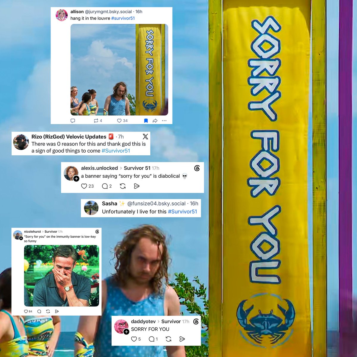 survivorcbs's tweet photo. we are back baby, and you have all spoken! πππ #Survivor #commentroundup #Survivor51 #fancomments https://t.co/QJETru13D2