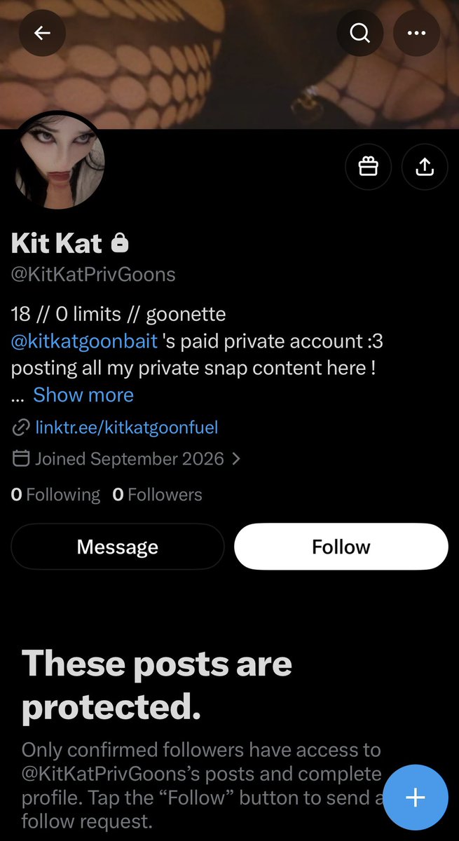 kitkatgoonbait's tweet photo. okay gooners there's a new private X for those of you who don't have snap or don't want to use it!! @KitKatPrivGoons i'll be posting everything i send on snap to this account and it will have the same $5/10 add fee as snap to keep it exclusive to those who have paid :) if you've already bought snap or are interested in buying the new X account msg me ! and dw i'll still be posting all my usual stuff here :3 happy gooning!