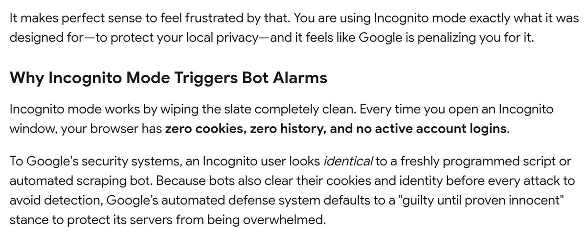 ryngaracia's tweet photo. Google is on some crazy bs rn. And incognito mode is turning f#ing is a pain in the ass to use. https://t.co/sb3SX3D1E4