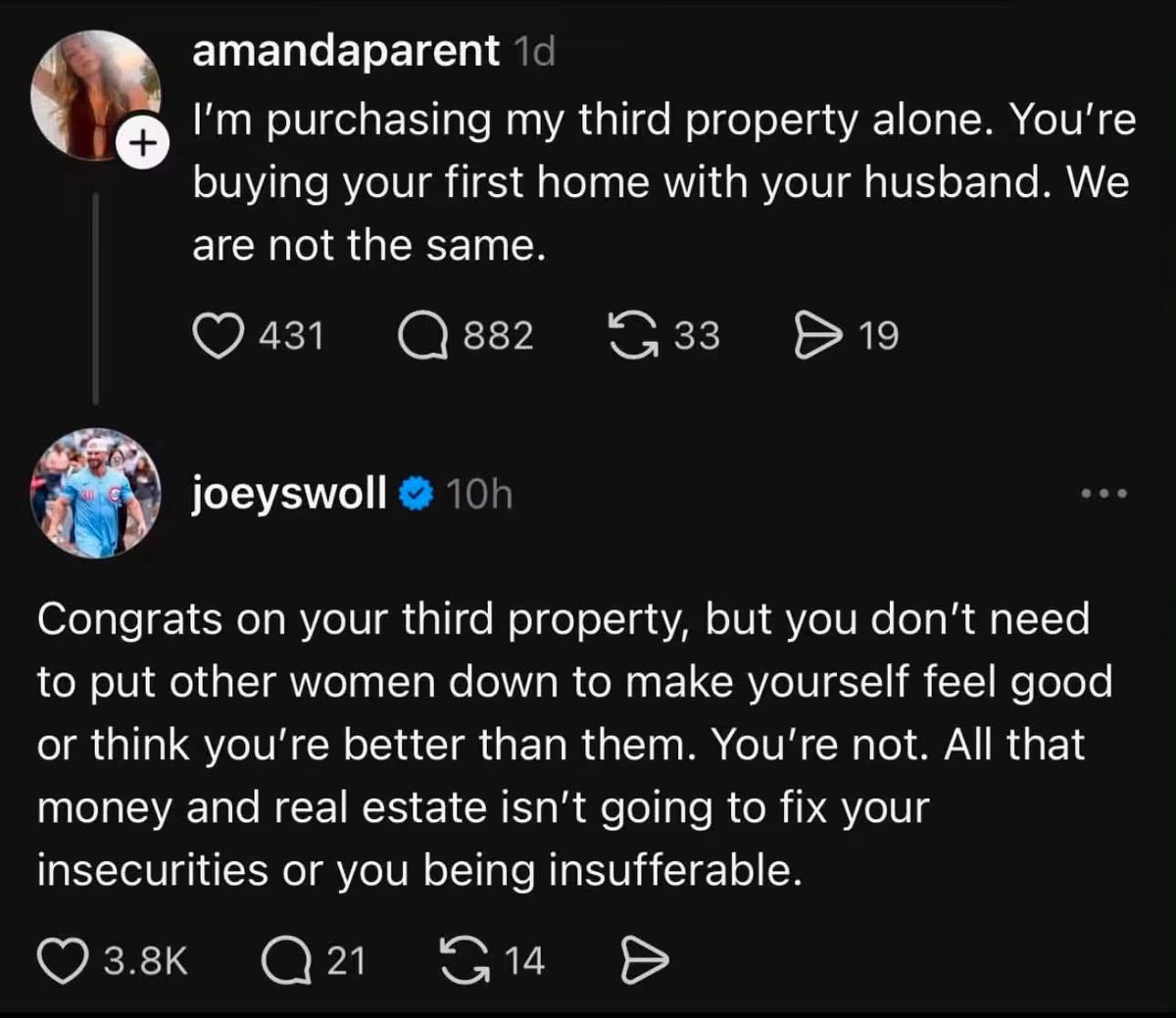 TheJoeySwoll's tweet photo. And she blocked me. 🤔 https://t.co/zub70R6Zn5