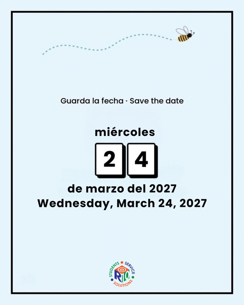 R10Multilingual's tweet photo. 🐝 The Region 10 Spanish Spelling Bee ’27 is coming! 📅 March 24, 2027. Three divisions: 3rd, 4th–5th, and 6th–8th grade. ⏰ Submit your intent to participate by September 30. Link in bio! https://t.co/068Xd80esY
