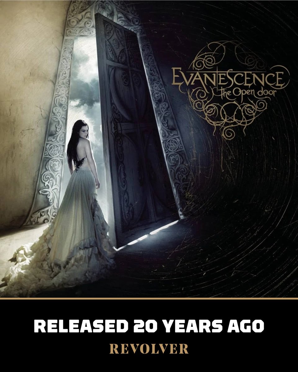 Revolvermag's tweet photo. 🦋 20 years ago today: EVANESCENCE released 'The Open Door.'⁠
⁠
What's your favorite song? https://t.co/JphCA1Sruf