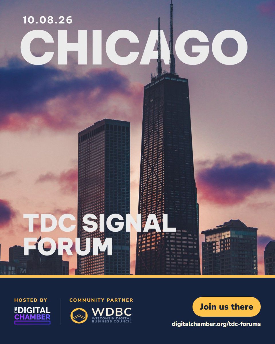 wi_digital's tweet photo. WDBC is a community partner for the TDC Chicago Signal Forum with @DigitalChamber 🤝

📍 Chicago, Oct 8
Prediction markets, AI and digital asset policy, with Rep. Miller-Meeks, Kalshi's Tarek Mansour and NFA's Tom Sexton

100 seats 🎟️

Register: https://t.co/rxbzGxBTcW https://t.co/DawBp5rBJA