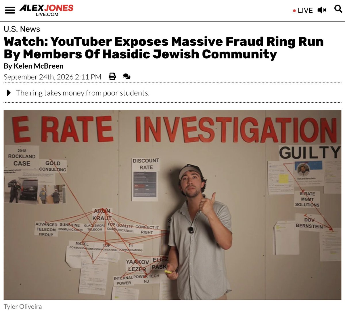 AJNlive's tweet photo. YouTuber Exposes Massive Fraud Ring Run By Members Of Hasidic Jewish Community 

ғᴜʟʟ ʀᴇᴘᴏʀᴛ: https://t.co/ur0g0fTlI9 https://t.co/vQUIQbHESQ