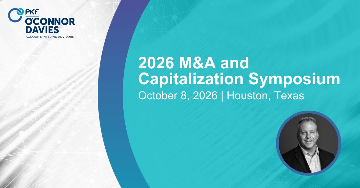 PKFOD's tweet photo. Join David Sullivan at the 2026 M&amp;A and Capitalization Symposium on Thursday, October 8, 2026, from 11:00 a.m.–12:00 p.m. at The Post Oak Hotel at Uptown Houston.

David will participate in “The 1000 Club” panel.

View the agenda: https://t.co/5OlRHRsTJ9 https://t.co/j57sGjAVnu