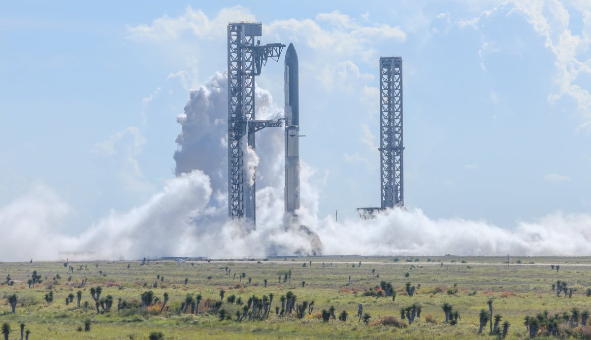 SpaceX's tweet photo. Launch rehearsal complete ahead of Starship Flight 14 https://t.co/h5LBYyBqi4