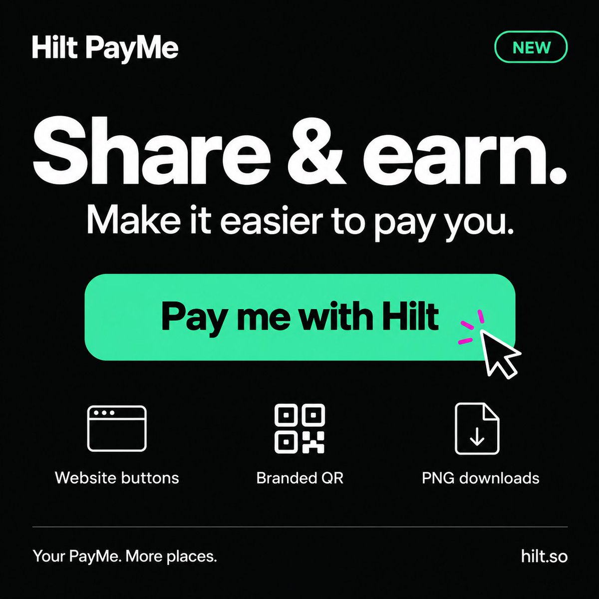 crzypeas's tweet photo. Your website. Your payment button.

Choose "Pay me with Hilt", "Support me" or "Tip me", then copy the embed.

Visitors open your PayMe and approve the payment in their wallet. Funds go directly to your connected wallet.

No PayMe account needed to send.

1/5 https://t.co/SIelXtgu8P