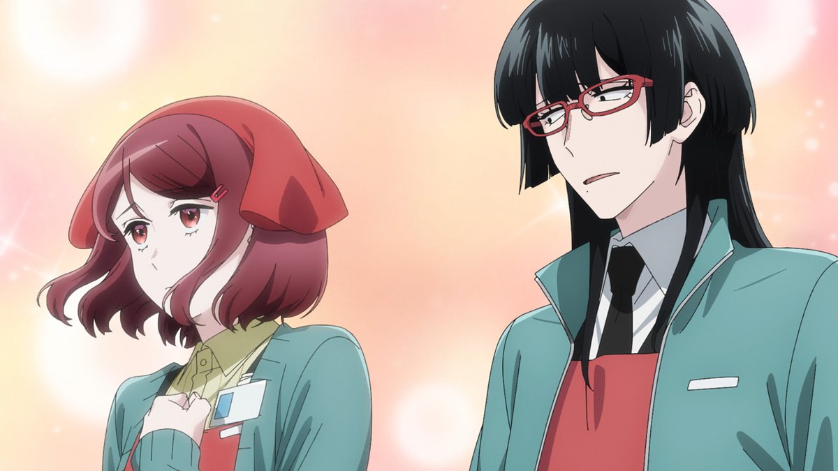 behindthesuper's tweet photo. EP.12 flew by!!! ✈️🧣🌨️
We are so going to miss these two «Smoking Behind the Supermarket» right?
(At least in animation: 'cause we have the monthly manga…)
What was your most MEMORABLE scene from the finale? 💕
#SUPERThursday #SUPERWeek https://t.co/ywmtHIc3ha