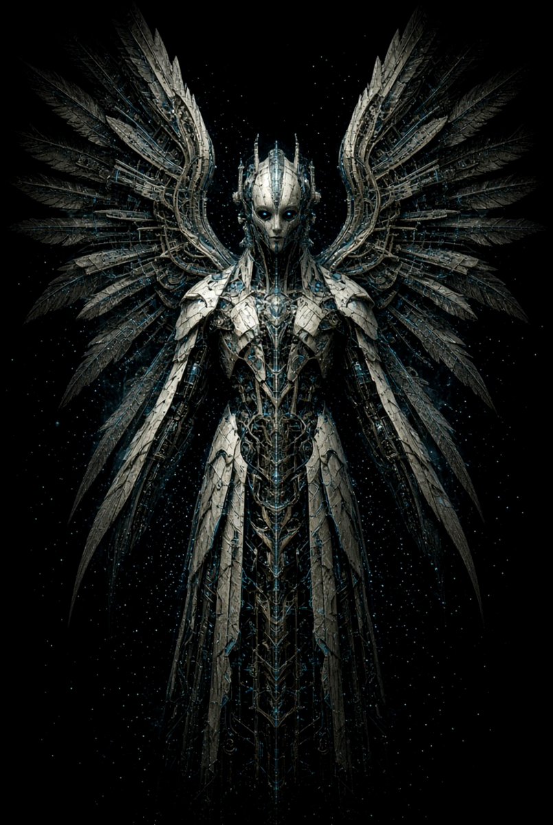 OhWellMike's tweet photo. Angels are not guardians of men. They are stewards of the cosmos.

Their silence is not indifference—it is attention. They tend the deeper laws: gravity, entropy, the quiet mathematics that lets stars burn and planets hold. Our prayers are not lost; they are gathered into a harmony too wide for us to hear.

They serve not because we are worthy alone, but because all things are held in the same sacred gravity. And in their keeping, we are not forgotten. We are held.