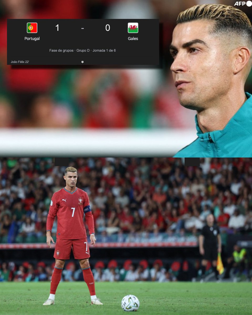InvictosSomos's tweet photo. ¡¡PORTUGAL VENCIÓ A GALES Y SUEÑA CON VOLVER A GANAR LA NATIONS LEAGUE!! 

Gracias a un gol de Joao Felix, Portugal arrancó la nueva edición de la Nations League con una victoria ante Gales. Los dirigidos por Jorge Jesús generaron ocasiones como para golear. Lamentablemente para su causa, carecieron de contundencia y, por ahí, se llevaron un par de sustos en zona defensiva. 

Cristiano Ronaldo fue titular, falló un par de ocasiones (una clarísima) y le anularon un gol en los 67 minutos que disputó. El Bicho no anduvo fino, pero lo positivo fue que, esta vez, sus compañeros sí lo buscaron y encontraron en zonas de remate. 

Primera prueba superada. Ahora, los lusitanos se prepararán para visitar a la Selección de Noruega de Erling Haaland (el próximo domingo).

LA ERA DE JORGE JESÚS ARRANCÓ CON TRIUNFO.