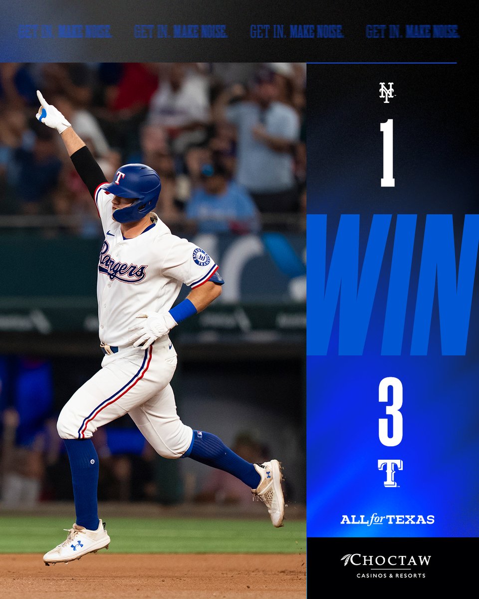 Rangers's tweet photo. Massive W. #AllForTX https://t.co/zoSBFeeCXK