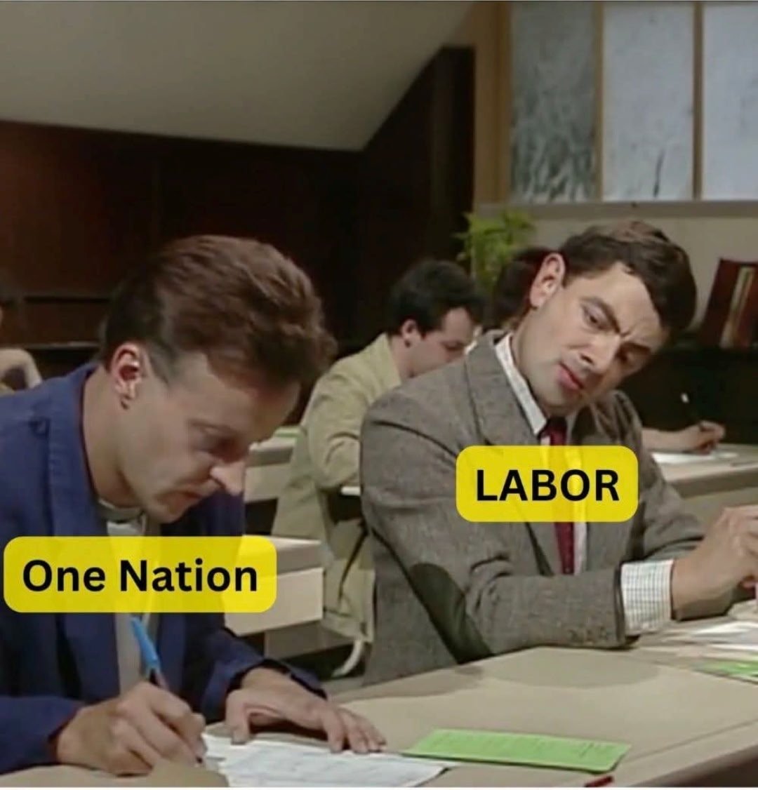 AUCamButler's tweet photo. Correction "ALL" the major parties... https://t.co/jKhnBcXlCA