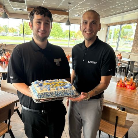 gpshospitality's tweet photo. Congratulations to Matthew from BK #10928 in Easton, PA on his promotion to Assistant Manager! 👏 Since joining the team in 2023 at just 16 years old, Matthew has stood out with his positive attitude, initiative, and commitment to growth. #GPSProud #Leader #Promotion https://t.co/QlpNSpcXYK