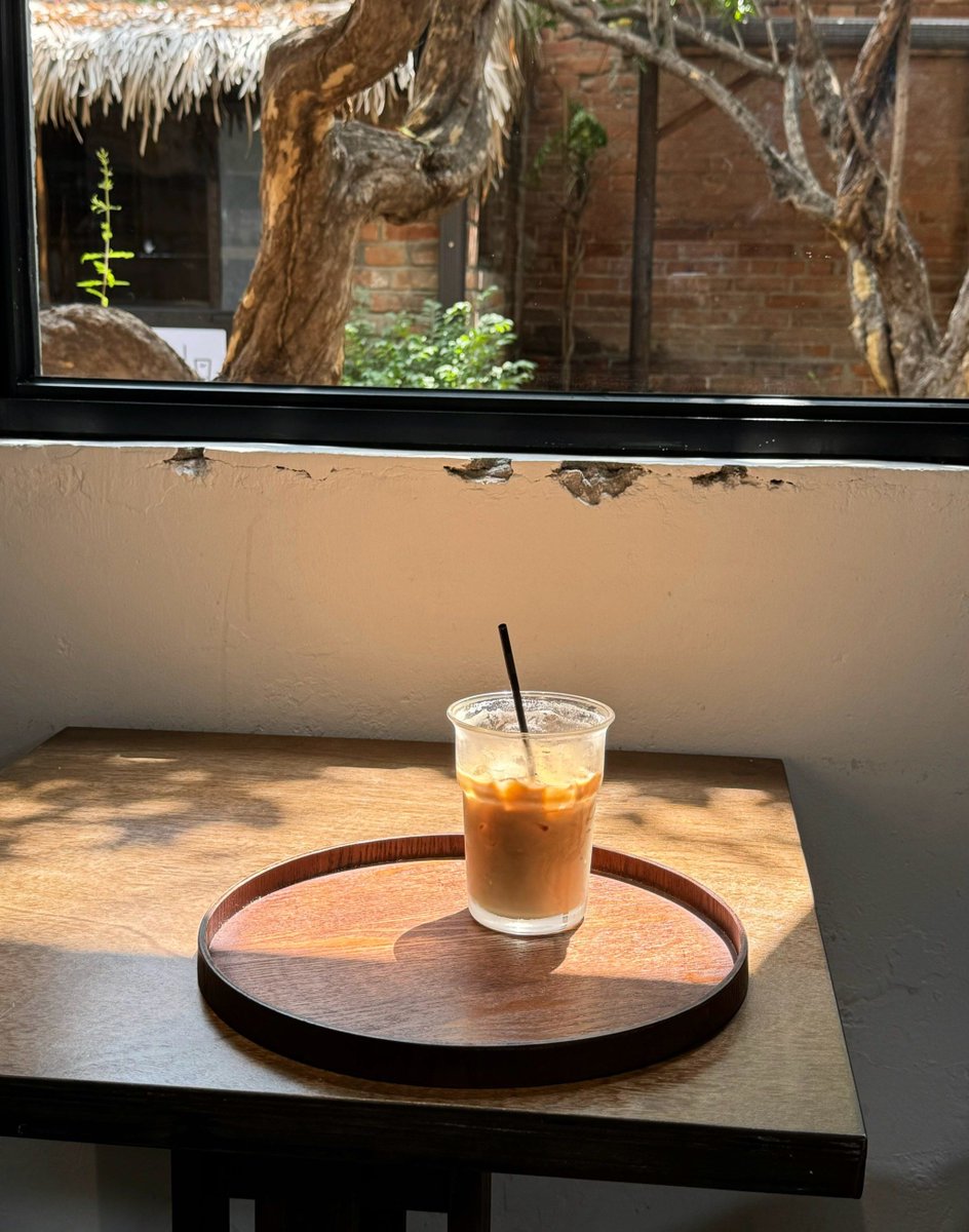 FriedaBoevci's tweet photo. Just kicked back with my iced latte and a good playlist on this lazy Sunday—sunlight’s streaming through the window, perfect little moment of peace.， https://t.co/TPofio6IjG